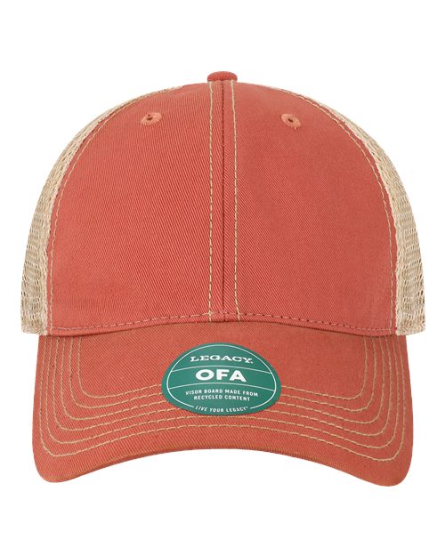 LEGACY OFA Old Favorite Trucker Cap #color_Nantucket Red/ Khaki