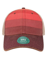 LEGACY OFA Old Favorite Trucker Cap #color_Red Stripe/ Khaki