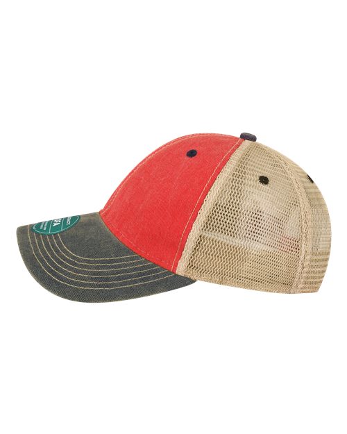 LEGACY OFA Old Favorite Trucker Cap #color_Scarlet Red/ Navy/ Khaki