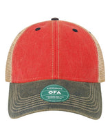 LEGACY OFA Old Favorite Trucker Cap #color_Scarlet Red/ Navy/ Khaki