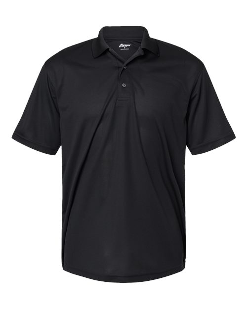 Paragon 100 Saratoga Performance Mini Mesh Polo #color_Black