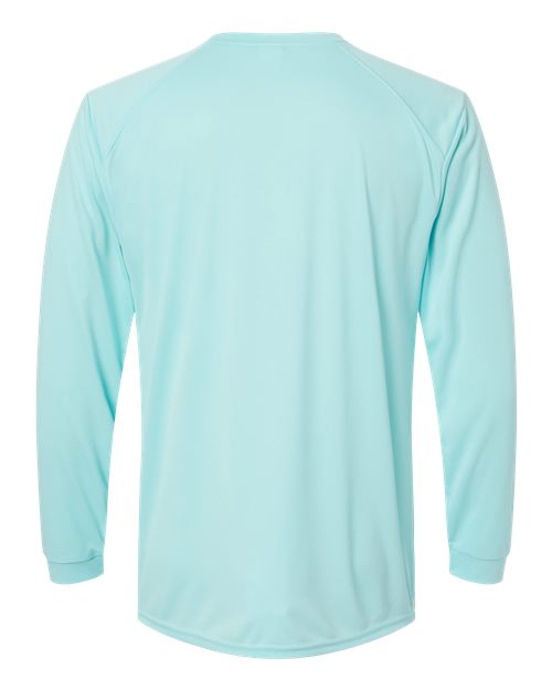 Paragon 210 Long Islander Performance Long Sleeve T-Shirt #color_Aqua Blue