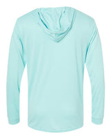 Paragon 220P Bahama Performance Hooded Long Sleeve T-Shirt #color_Aqua Blue