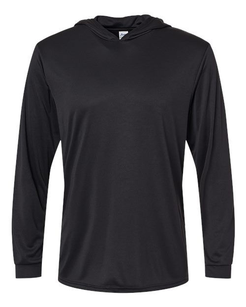 Paragon 220P Bahama Performance Hooded Long Sleeve T-Shirt #color_Black