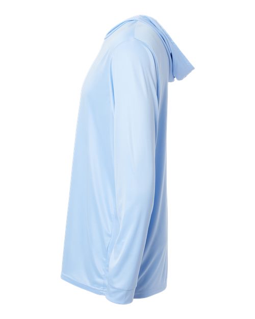 Paragon 220P Bahama Performance Hooded Long Sleeve T-Shirt #color_Blue Mist