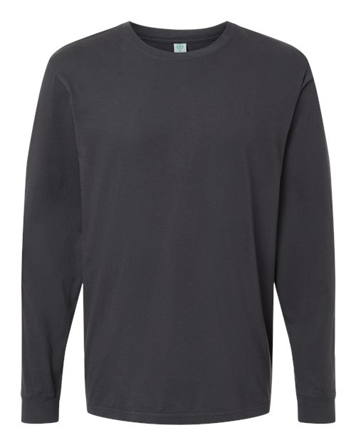 SoftShirts 420 Organic Long Sleeve T-Shirt #color_Black