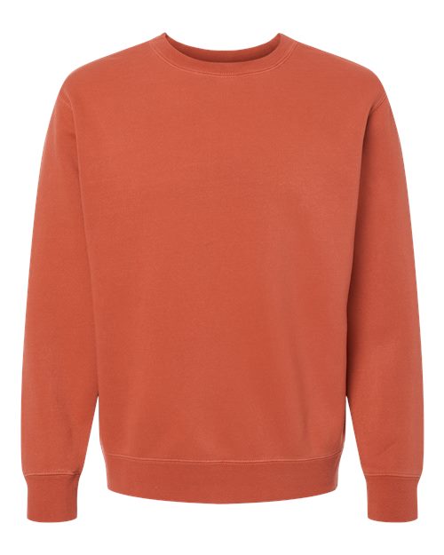 Independent Trading Co. PRM3500 Midweight Pigment-Dyed Crewneck Sweatshirt #color_Pigment Amber