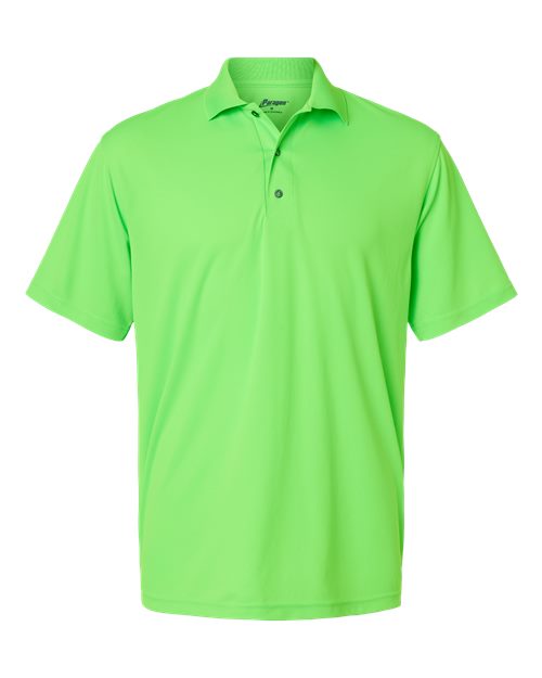 Paragon 100 Saratoga Performance Mini Mesh Polo #color_Neon Lime