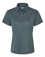 Paragon 104 Women's Saratoga Performance Mini Mesh Polo #color_Carbon
