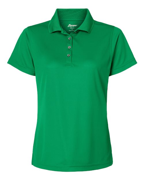 Paragon 104 Women's Saratoga Performance Mini Mesh Polo #color_Kelly