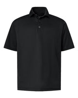 Paragon 108Y Youth Saratoga Performance Mini Mesh Polo #color_Black