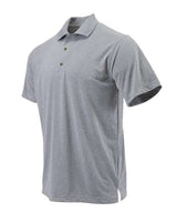 Paragon 108Y Youth Saratoga Performance Mini Mesh Polo #color_Heather Grey
