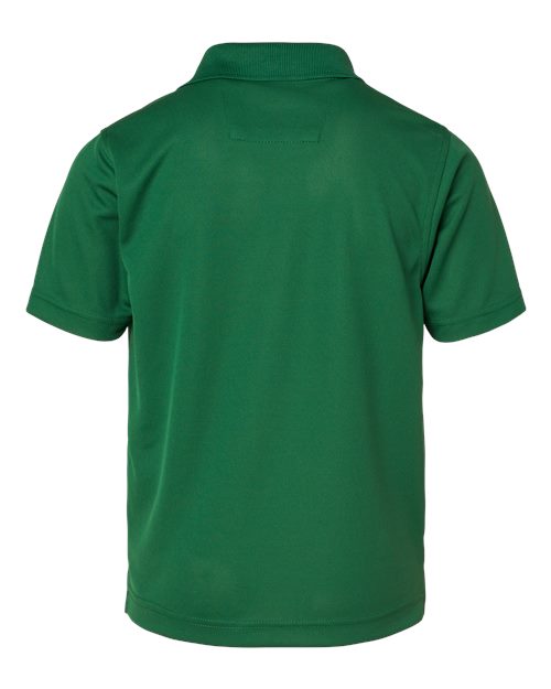 Paragon 108Y Youth Saratoga Performance Mini Mesh Polo #color_Hunter Green