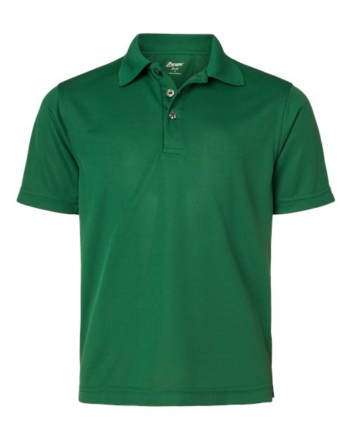 Paragon 108Y Youth Saratoga Performance Mini Mesh Polo #color_Hunter Green