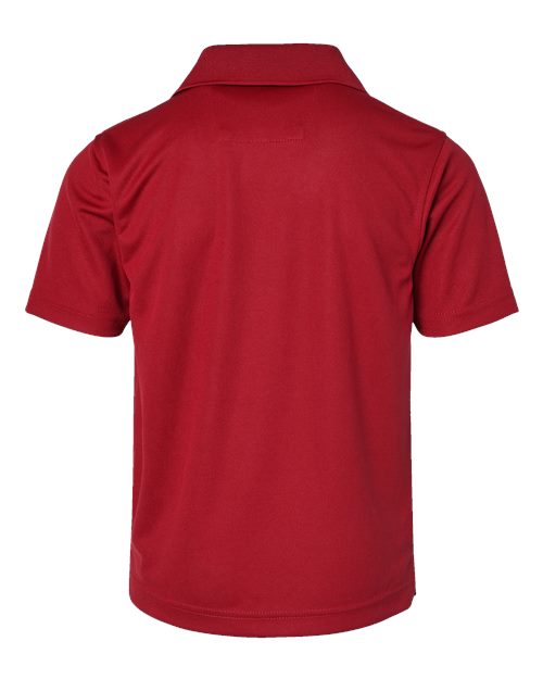 Paragon 108Y Youth Saratoga Performance Mini Mesh Polo #color_Red