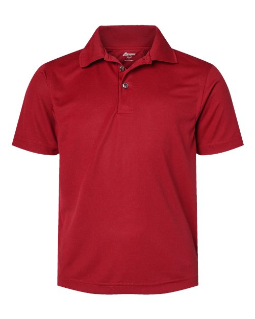 Paragon 108Y Youth Saratoga Performance Mini Mesh Polo #color_Red