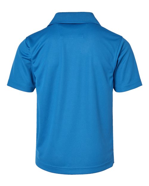 Paragon 108Y Youth Saratoga Performance Mini Mesh Polo #color_Turquoise