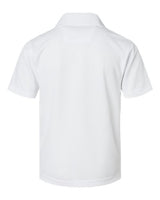 Paragon 108Y Youth Saratoga Performance Mini Mesh Polo #color_White