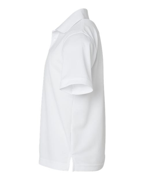 Paragon 108Y Youth Saratoga Performance Mini Mesh Polo #color_White