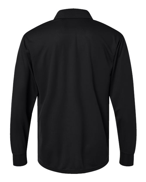 Paragon 110Pa Prescott Long Sleeve Polo #color_Black