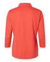Paragon 120 Women's Lady Palm Three-Quarter Sleeve Polo #color_Melon