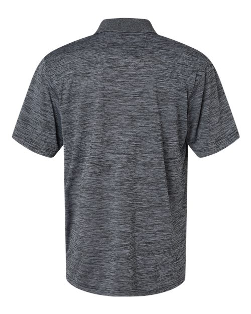 Paragon 130P Dakota Striated Heather Polo #color_Black Heather