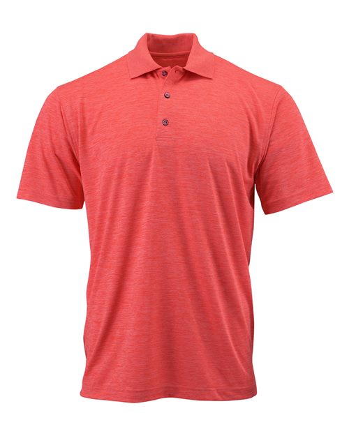 Paragon 130P Dakota Striated Heather Polo #color_Melon Heather