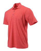 Paragon 130P Dakota Striated Heather Polo #color_Melon Heather