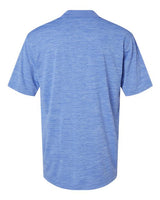 Paragon 130P Dakota Striated Heather Polo #color_Peri Blue Heather