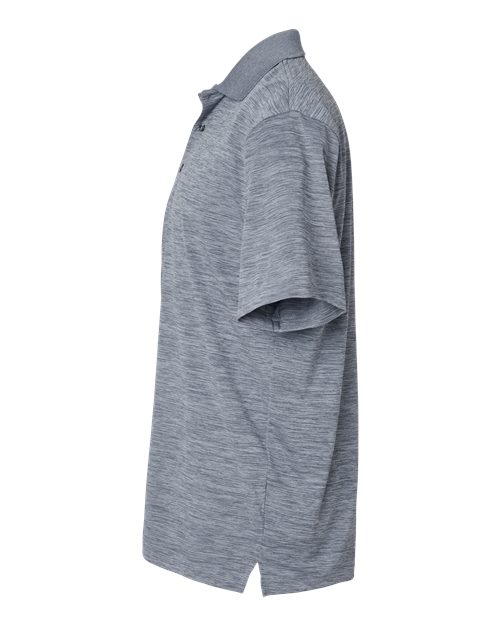 Paragon 130P Dakota Striated Heather Polo #color_Steel Grey Heather
