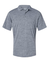 Paragon 130P Dakota Striated Heather Polo #color_Steel Grey Heather