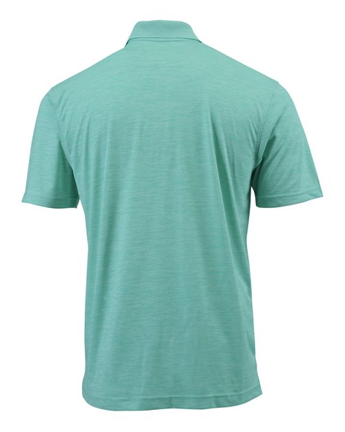 Paragon 130P Dakota Striated Heather Polo #color_Surf Green Heather