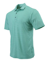 Paragon 130P Dakota Striated Heather Polo #color_Surf Green Heather