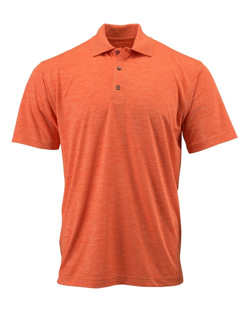 Paragon 130P Dakota Striated Heather Polo #color_Tangerine Heather