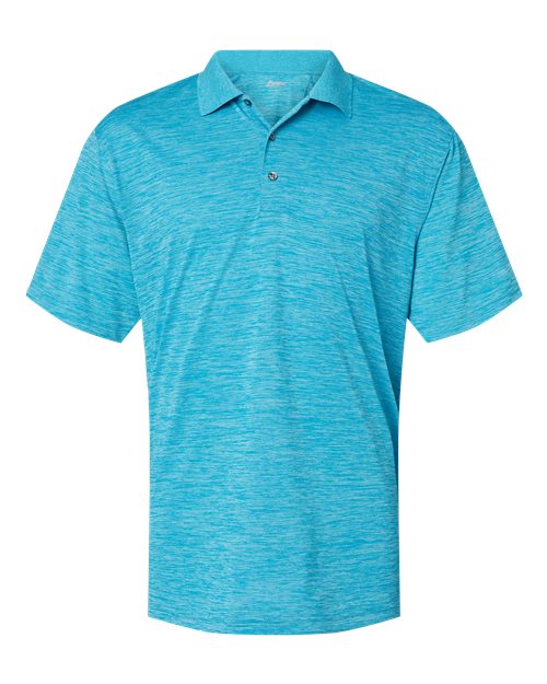Paragon 130P Dakota Striated Heather Polo #color_Turquoise Heather