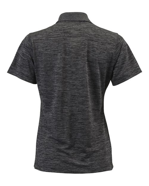 Paragon 131 Women's Dakota Striated Heather Polo #color_Black Heather