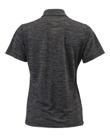 Paragon 131 Women's Dakota Striated Heather Polo #color_Black Heather