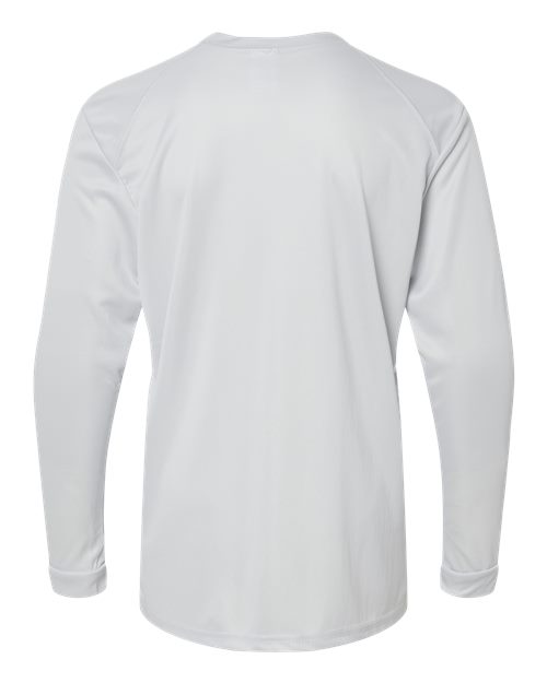 Paragon 218Y Youth Long Islander Performance Long Sleeve T-Shirt #color_Aluminum