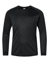 Paragon 218Y Youth Long Islander Performance Long Sleeve T-Shirt #color_Black