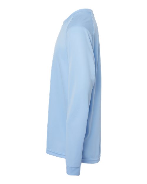 Paragon 218Y Youth Long Islander Performance Long Sleeve T-Shirt #color_Blue Mist