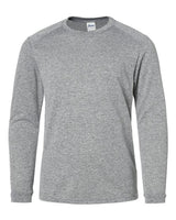 Paragon 218Y Youth Long Islander Performance Long Sleeve T-Shirt #color_Heather Grey