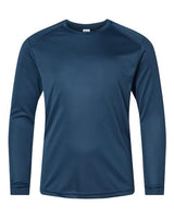 Paragon 218Y Youth Long Islander Performance Long Sleeve T-Shirt #color_Navy