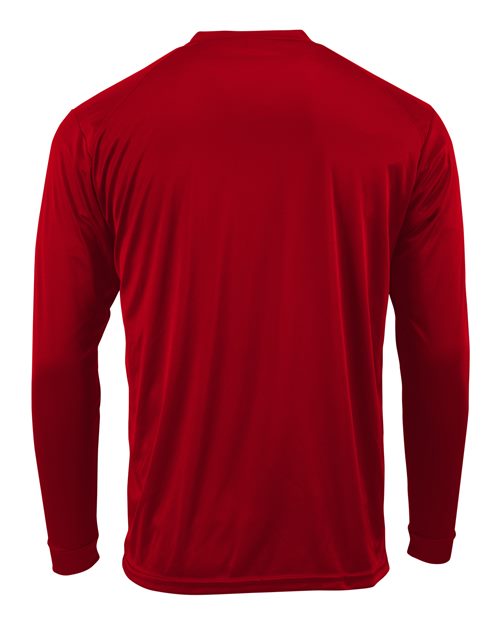 Paragon 218Y Youth Long Islander Performance Long Sleeve T-Shirt #color_Red