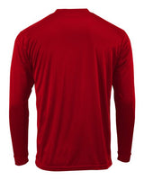 Paragon 218Y Youth Long Islander Performance Long Sleeve T-Shirt #color_Red