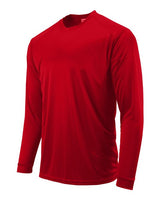 Paragon 218Y Youth Long Islander Performance Long Sleeve T-Shirt #color_Red