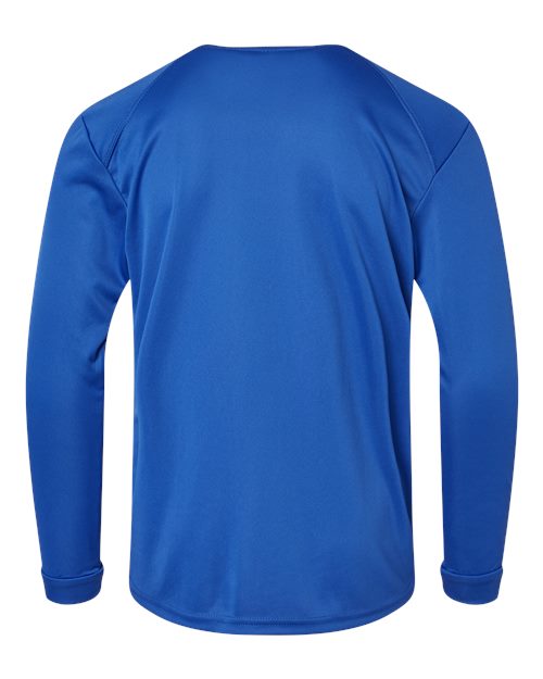 Paragon 218Y Youth Long Islander Performance Long Sleeve T-Shirt #color_Royal