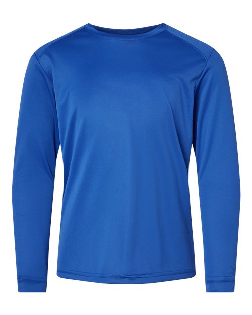 Paragon 218Y Youth Long Islander Performance Long Sleeve T-Shirt #color_Royal
