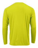 Paragon 218Y Youth Long Islander Performance Long Sleeve T-Shirt #color_Safety Green