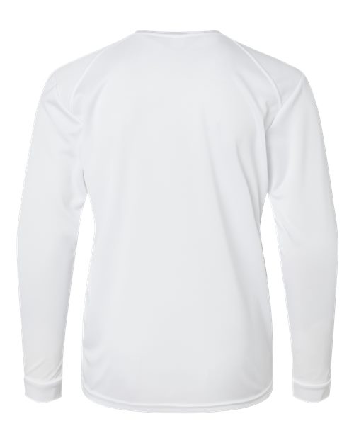 Paragon 218Y Youth Long Islander Performance Long Sleeve T-Shirt #color_White