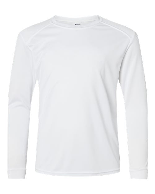 Paragon 218Y Youth Long Islander Performance Long Sleeve T-Shirt #color_White